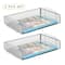Mind Reader Stackable Metal Mesh Tray & Desk Document Organizer Set